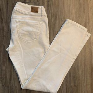 Distressed AE Straight Jeans